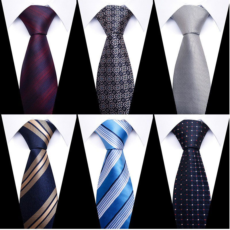 Silk Tie Striped - 100% шелковый брендовый галстук 8 см,