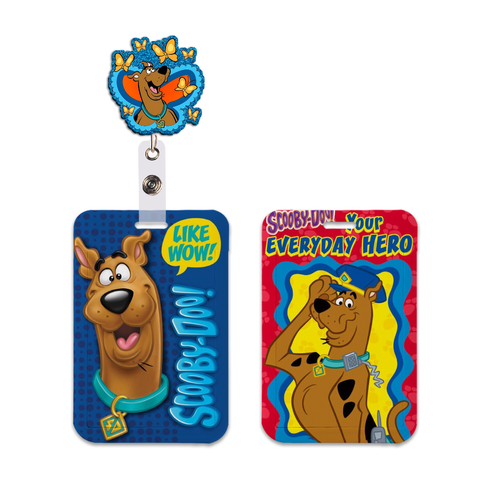 Lanyard Badge Holder - Чехол для карт с мультяшной собакой,