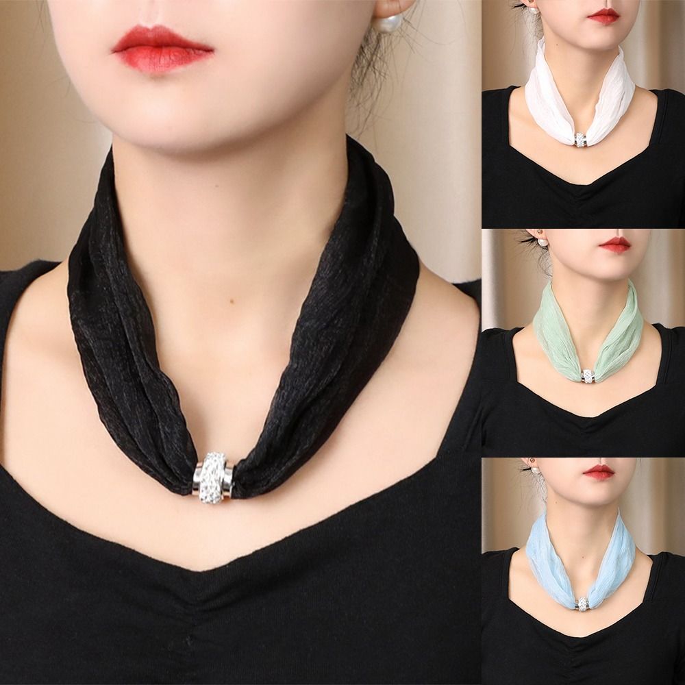 Роскошный женский шарф с магни – обзор и цена Ascot Neck Scarf