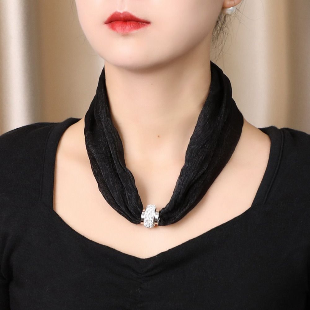 Роскошный женский шарф с магни – обзор и цена Ascot Neck Scarf