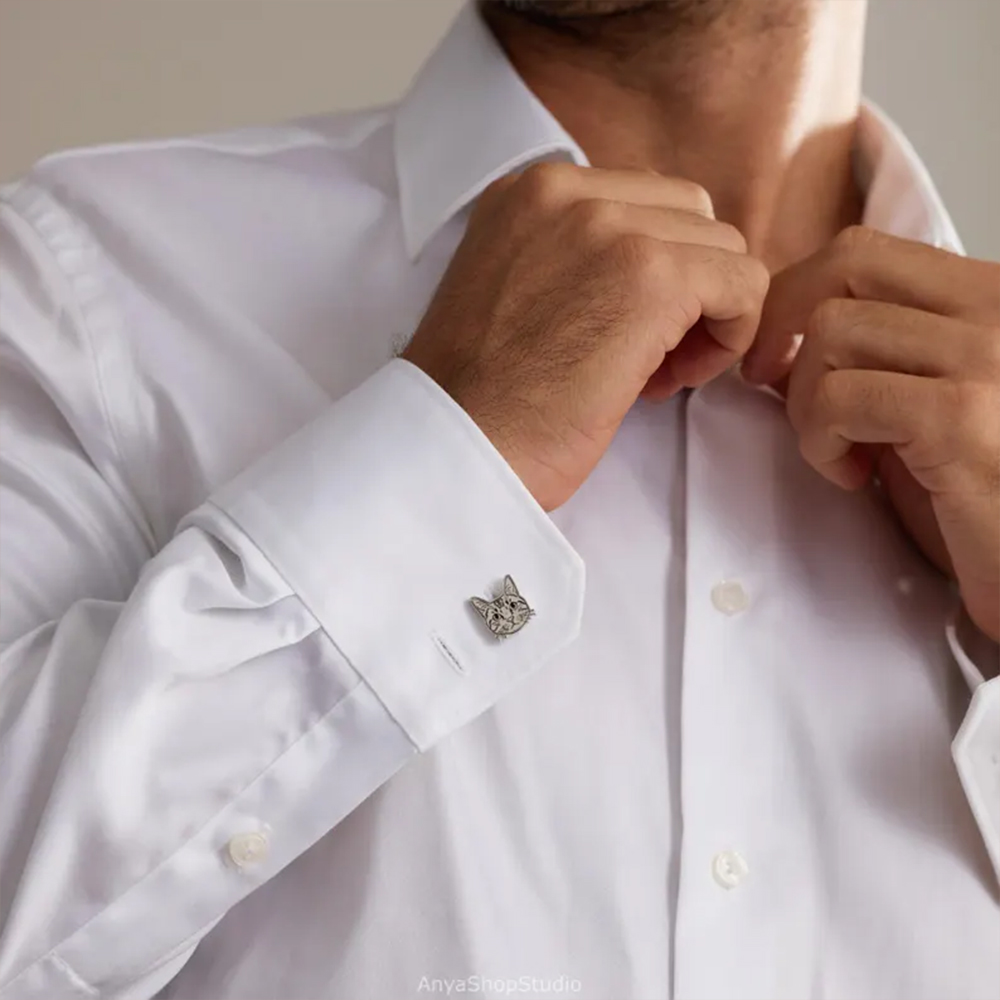 Индивидуальные запонки с портр – обзор и цена Tie Clip Silver