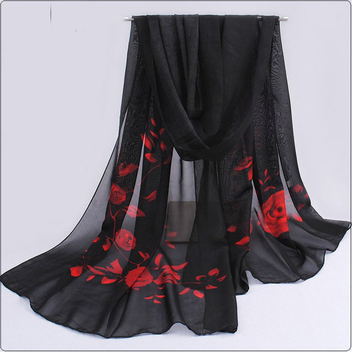 1 шт. шифоновый шарф, простой  – обзор и цена Ascot Neck Scarf