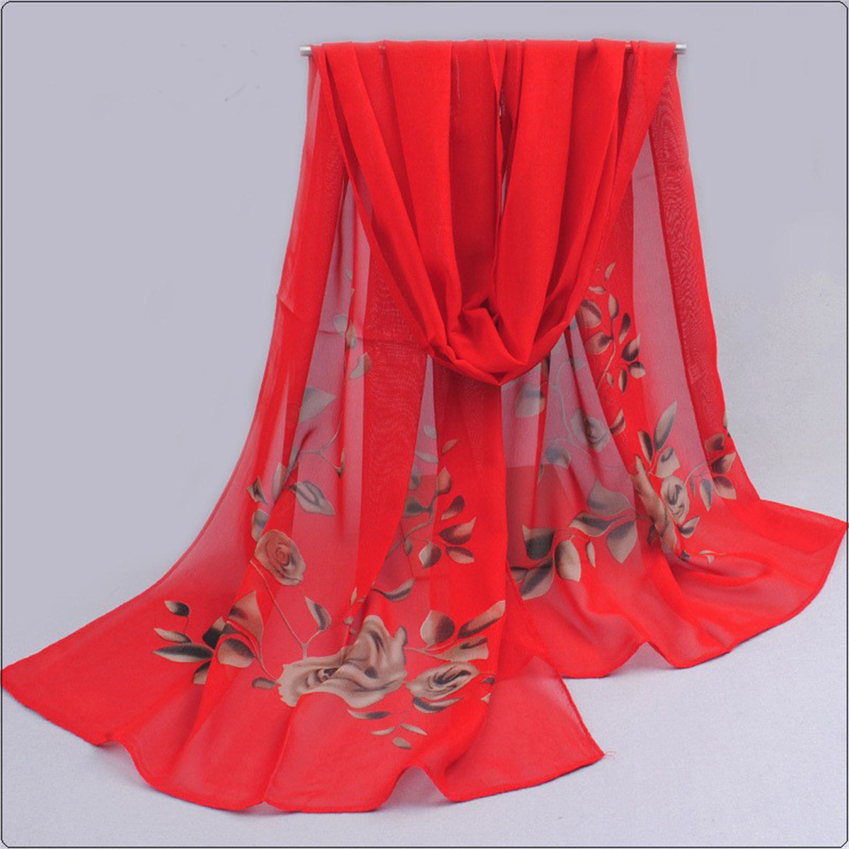 1 шт. шифоновый шарф, простой  – обзор и цена Ascot Neck Scarf